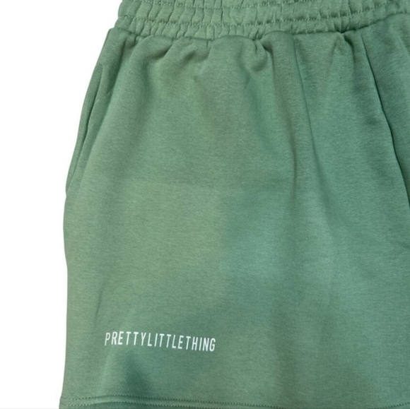 Sage green Print Pocket Sweat Shorts - Picture 2 of 3